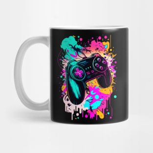 Video Games Gamer Controller Graphic Graffiti Art - Holiday Gift Mug